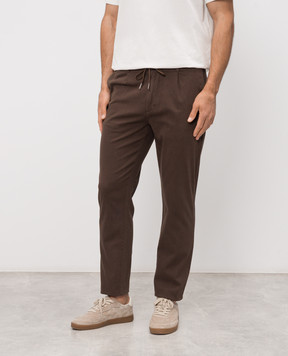 Woolrich Brown linen pants CFWOTR2027MRUT5288