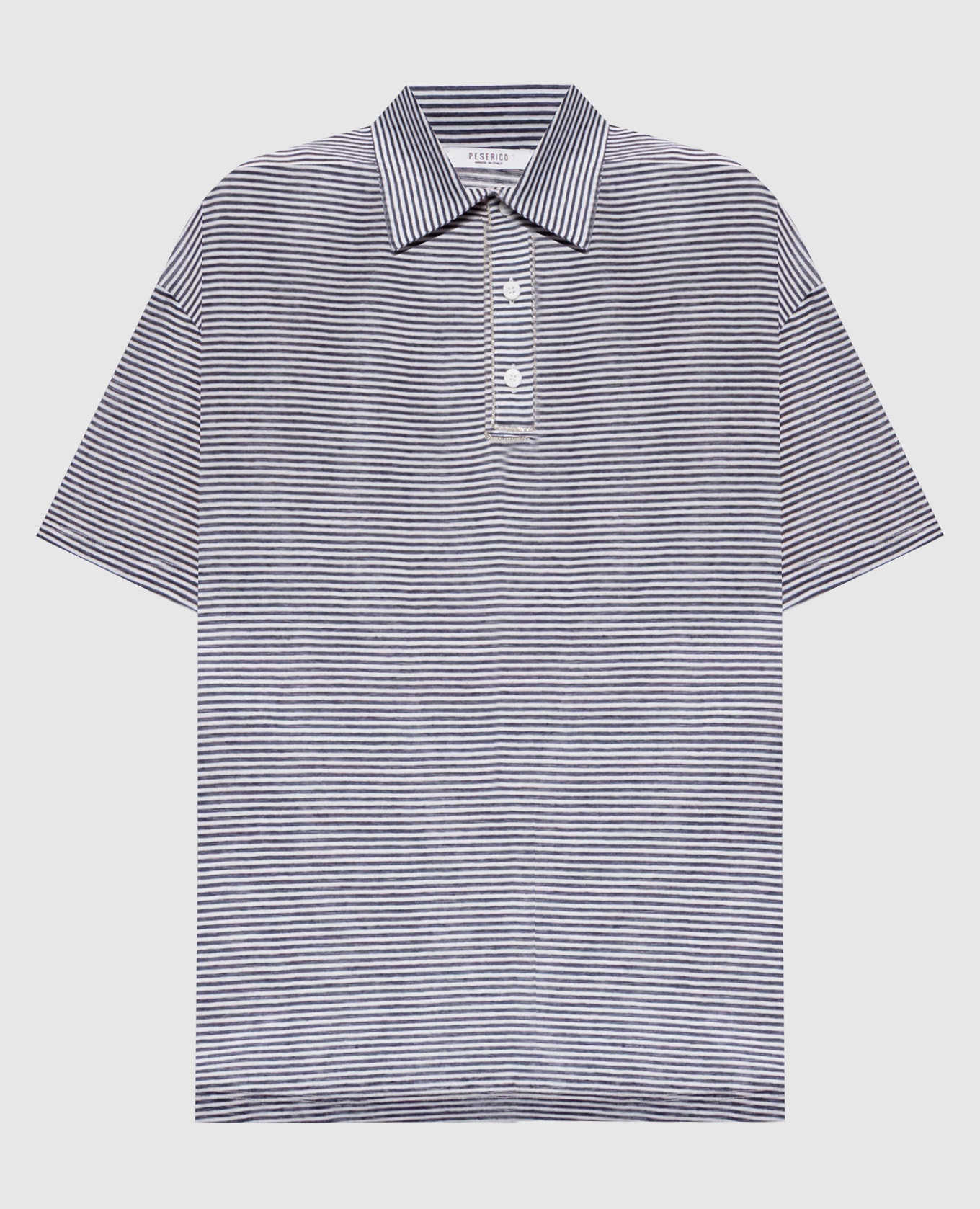 

Striped polo with monil chain Peserico, Blue
