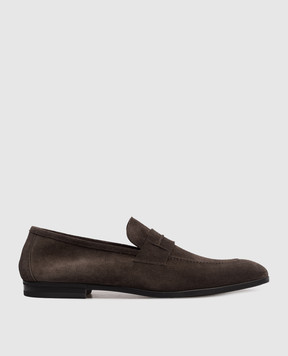 Tom Ford Brown suede loafers J1610LCL216N