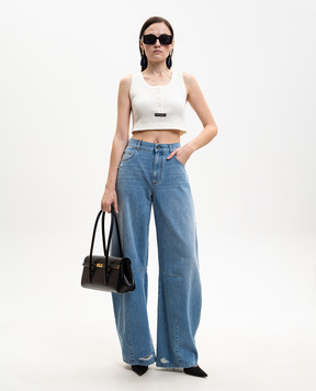 Dolce&Gabbana Blue ripped banana jeans FTDG9DG8OG6