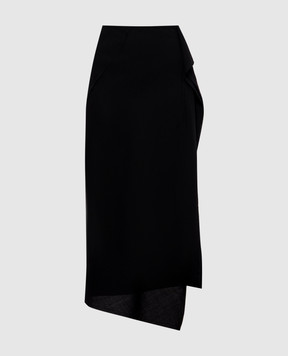 The Attico Black wool skirt 261WCS00320VVV116AA