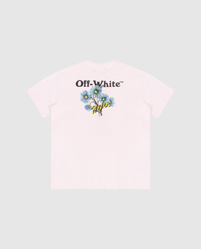 Off-White Children's pink Daisy T-shirt 44GAA001S26J004