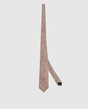 Pini Parma Brown silk tie 60594203