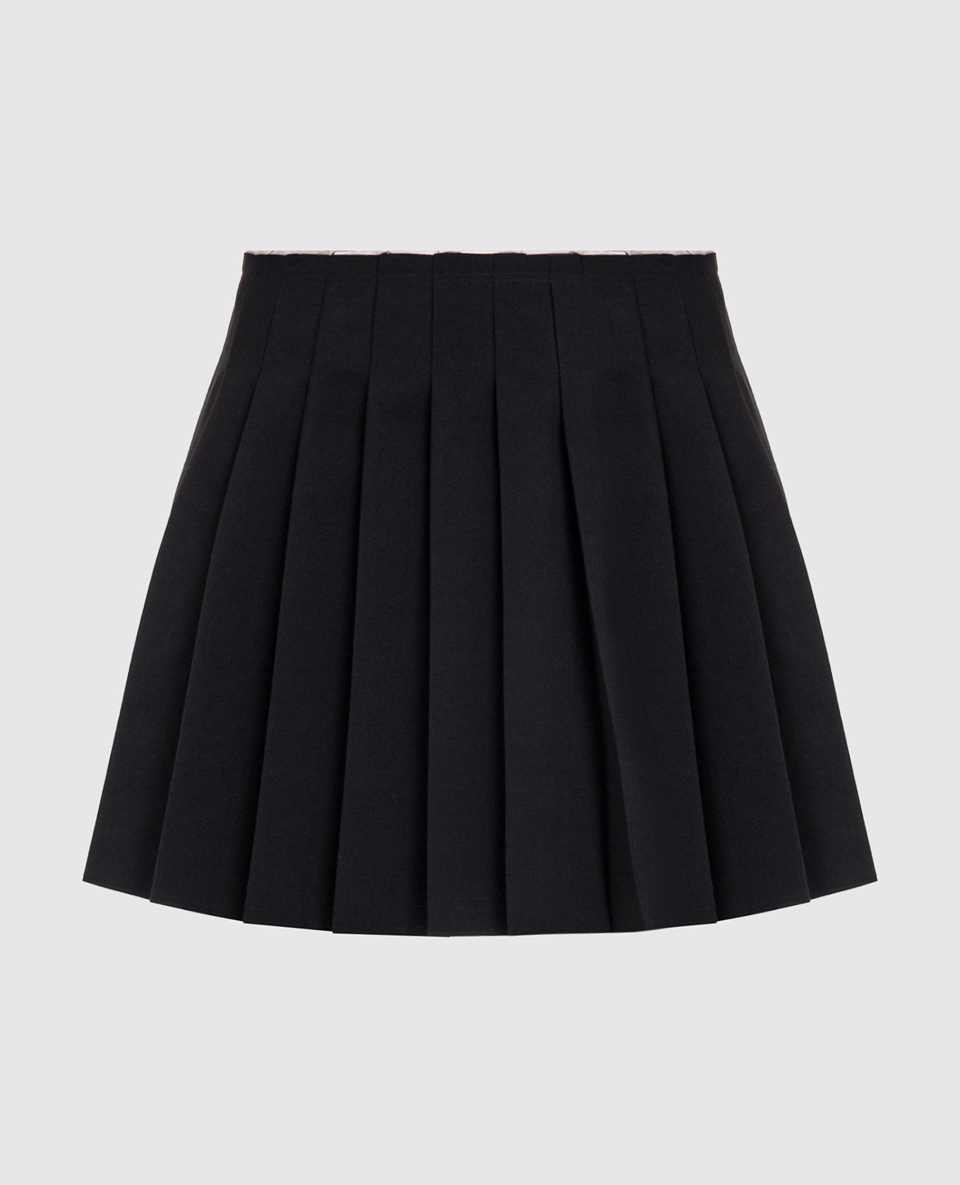 Black pleated skirt with wool