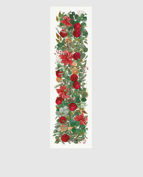 TESSITURA TOSCANA TELERIE White GARLAND GLEE linen runner NT240118020067