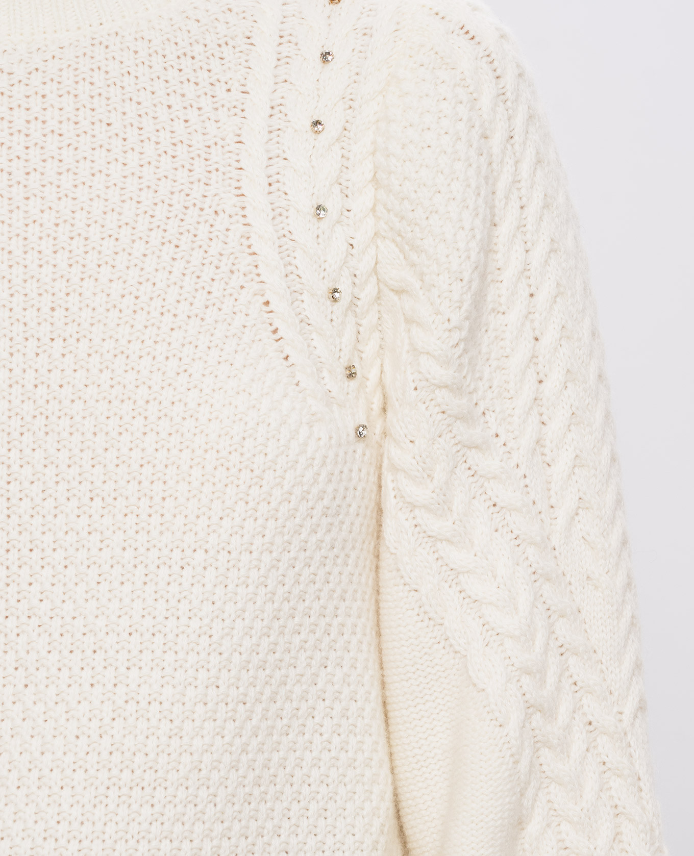 Ivory wool sweater Twinset 4