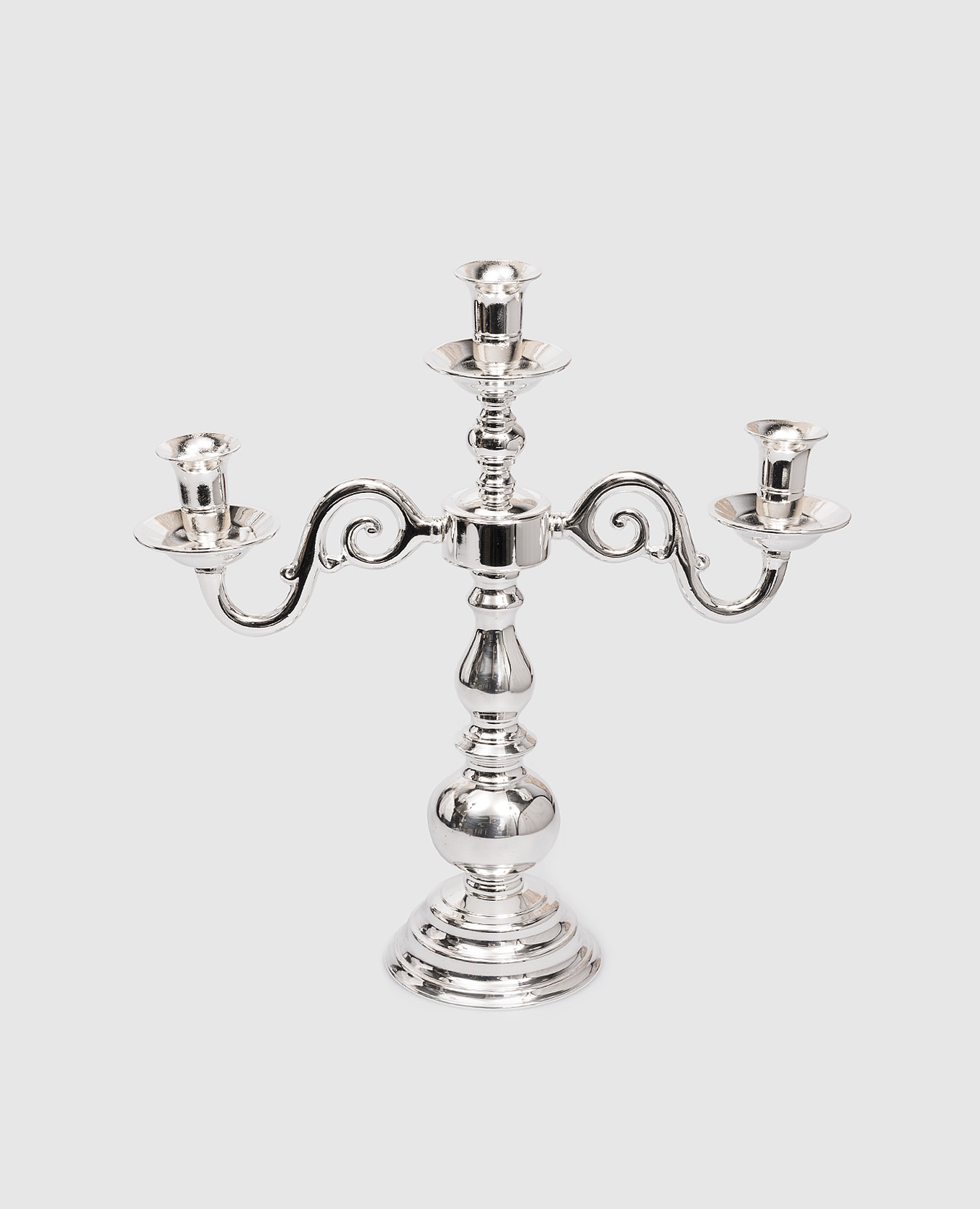 

Ambasciata silver candlestick for three candles Broggi 1818