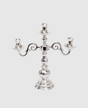 Broggi 1818 Ambasciata silver candlestick for three candles 3100018546
