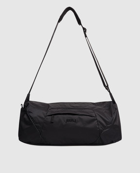 Juun.j Black sports bag with logo embroidery JC63D4P025