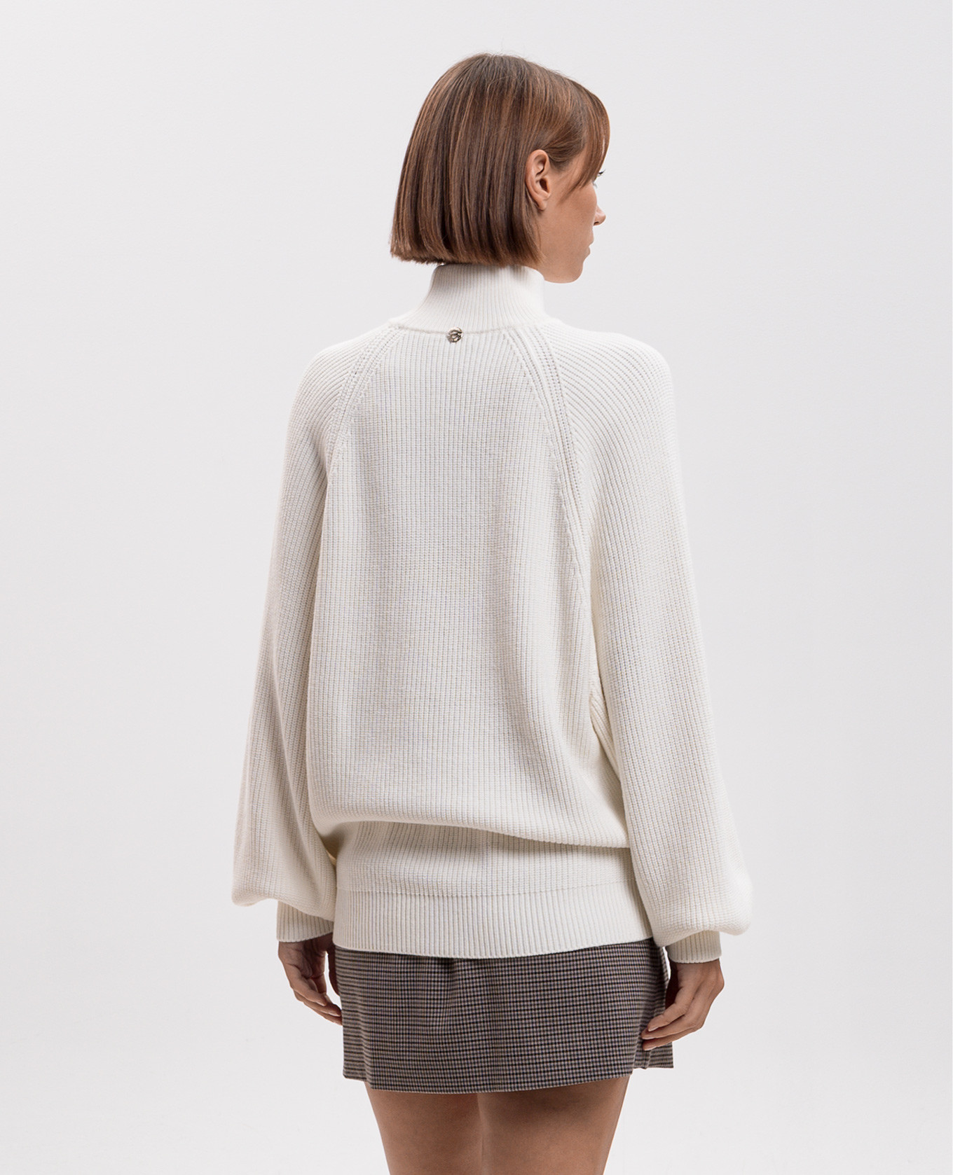 Ivory wool sweater Twinset 4