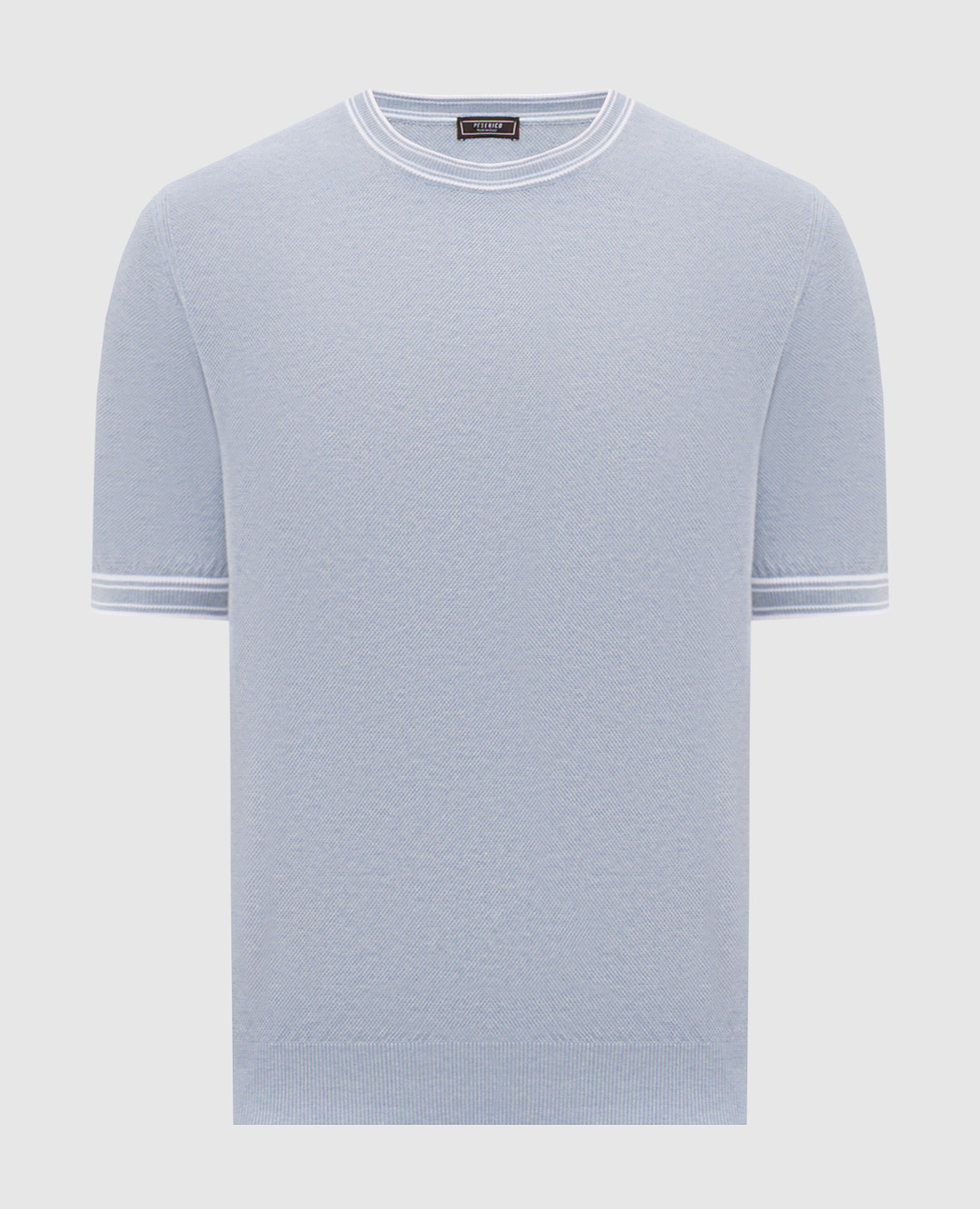 Blue t-shirt with piping