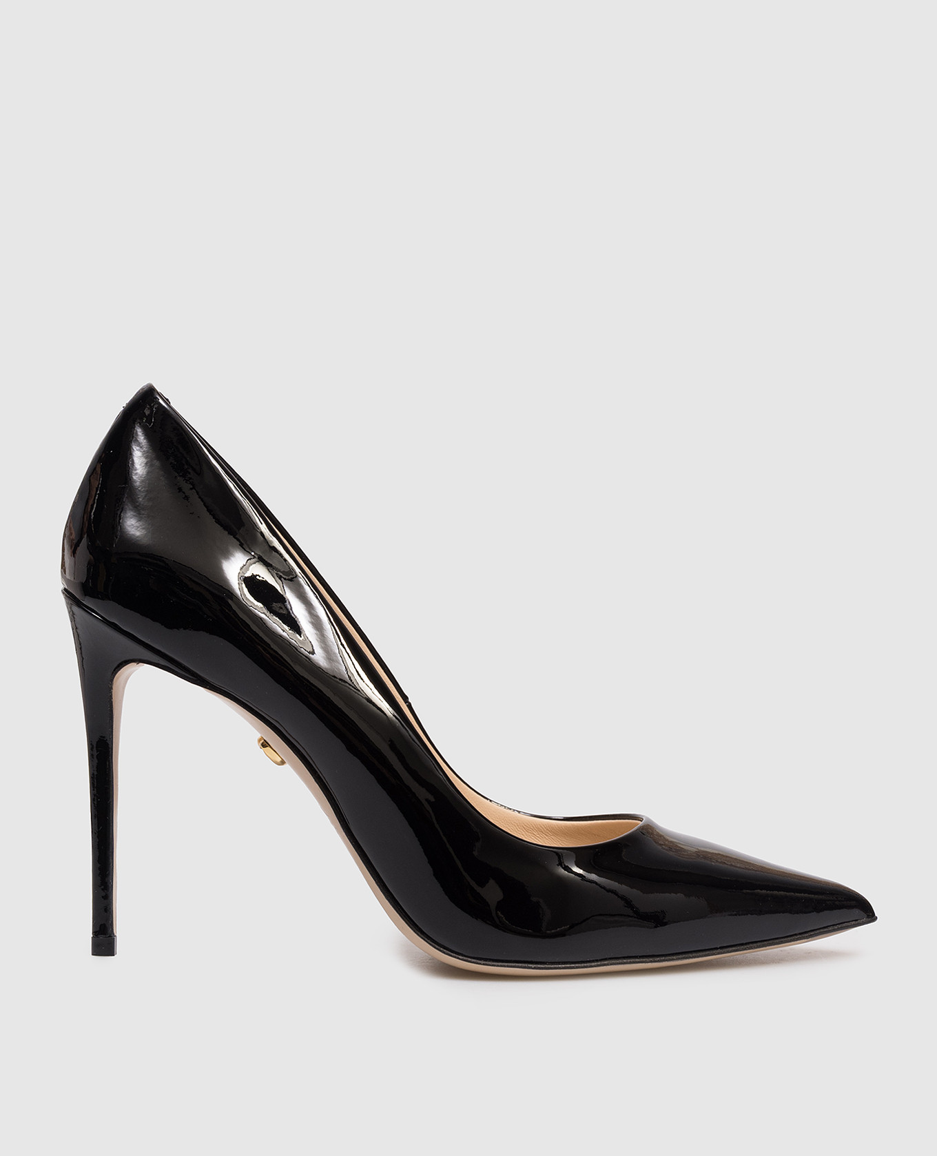 Black patent leather shoes