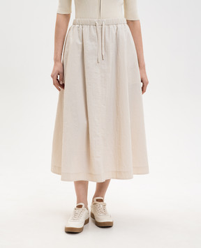 Juun.j Ivory midi skirt JW6327W050