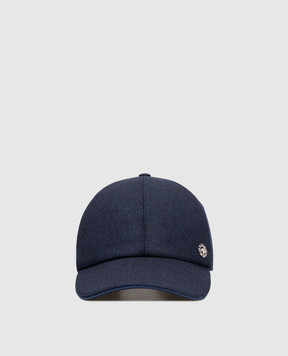 Stefano Ricci Blue wool cap MCV61NB07EMA0034