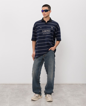 Vetements Blue jeans with a worn effect ME76DP093NN