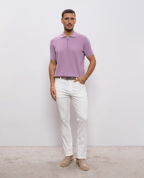 Stefano Ricci White jeans with logo patch MFT61B0010TR112P