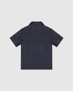 Dolce&Gabbana Children's blue shirt with a patch L44S10LDD5446