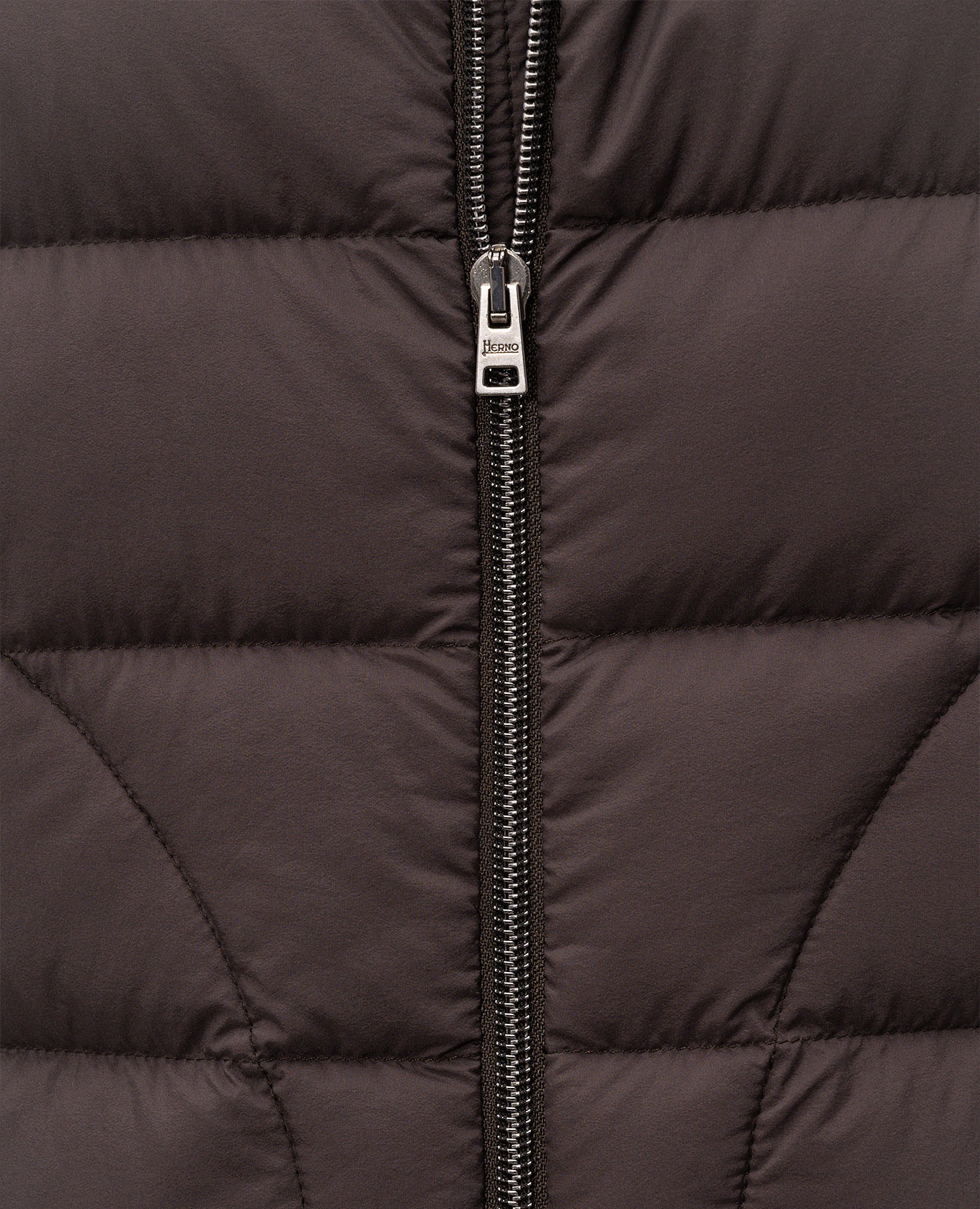 Dark brown down vest Herno 5