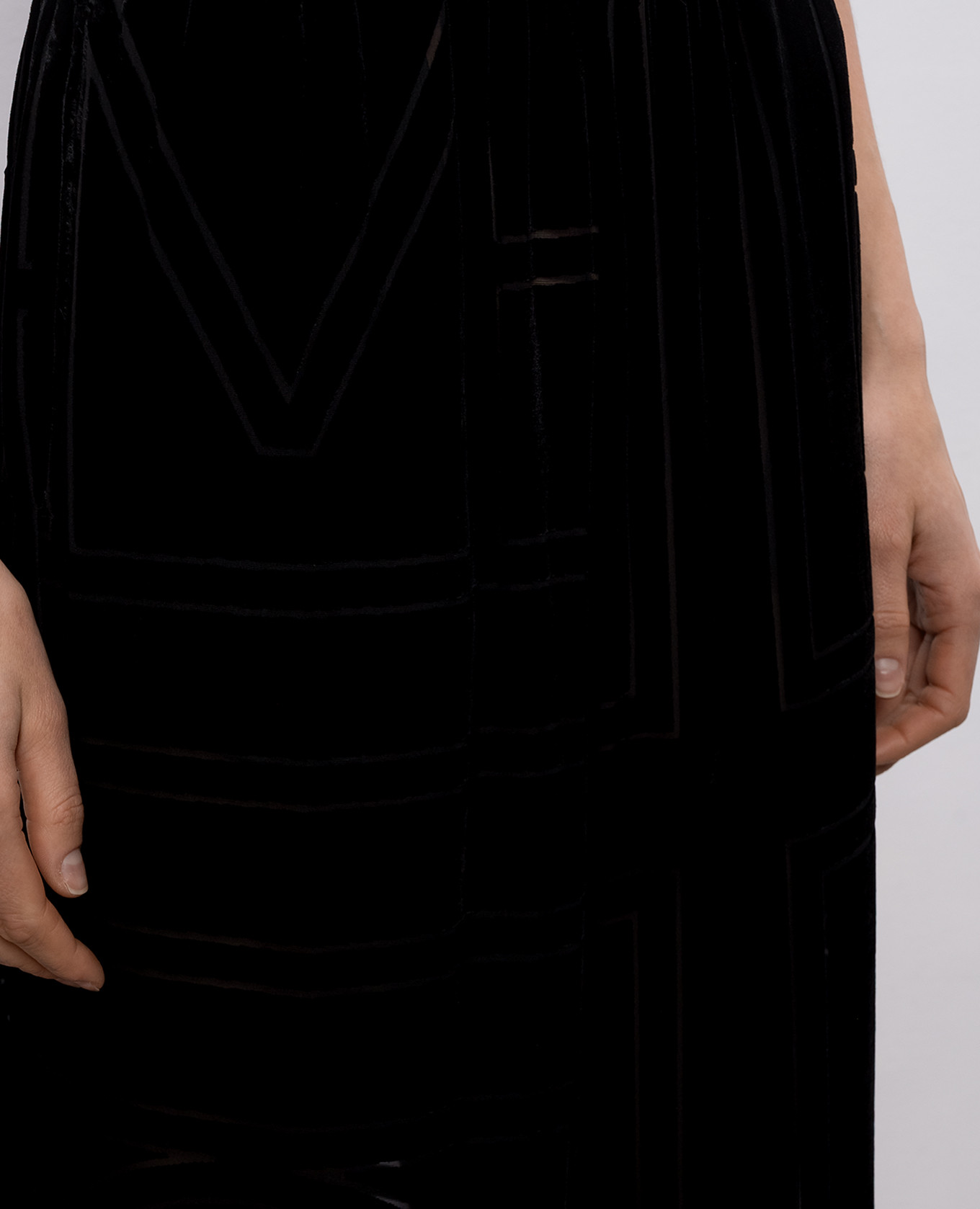 Black velvet pants with silk Toteme 4