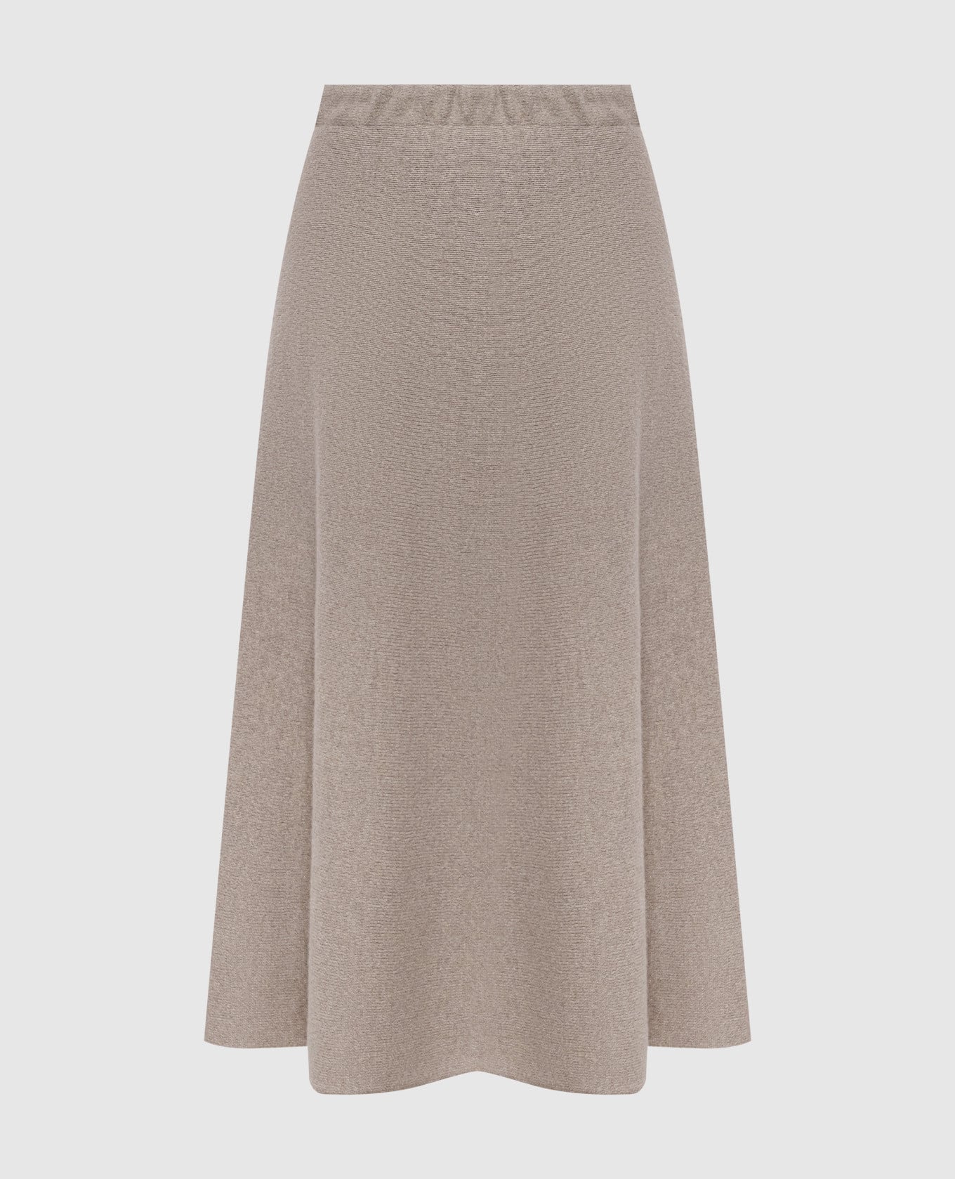 Beige wool skirt