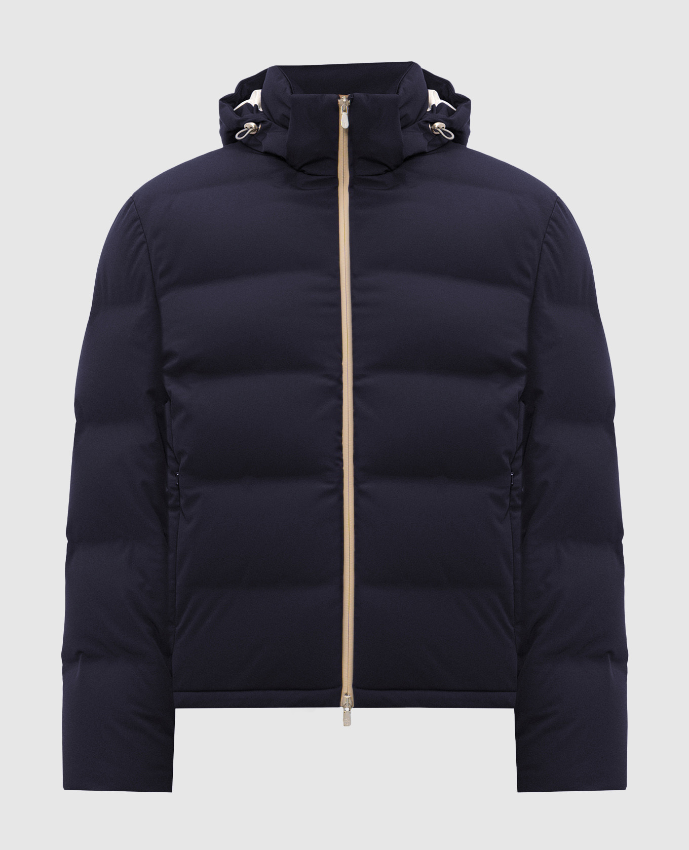 Blue down jacket