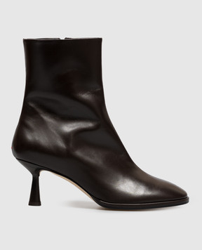 Aeyde Dorothy brown leather ankle boots AB0156002003226