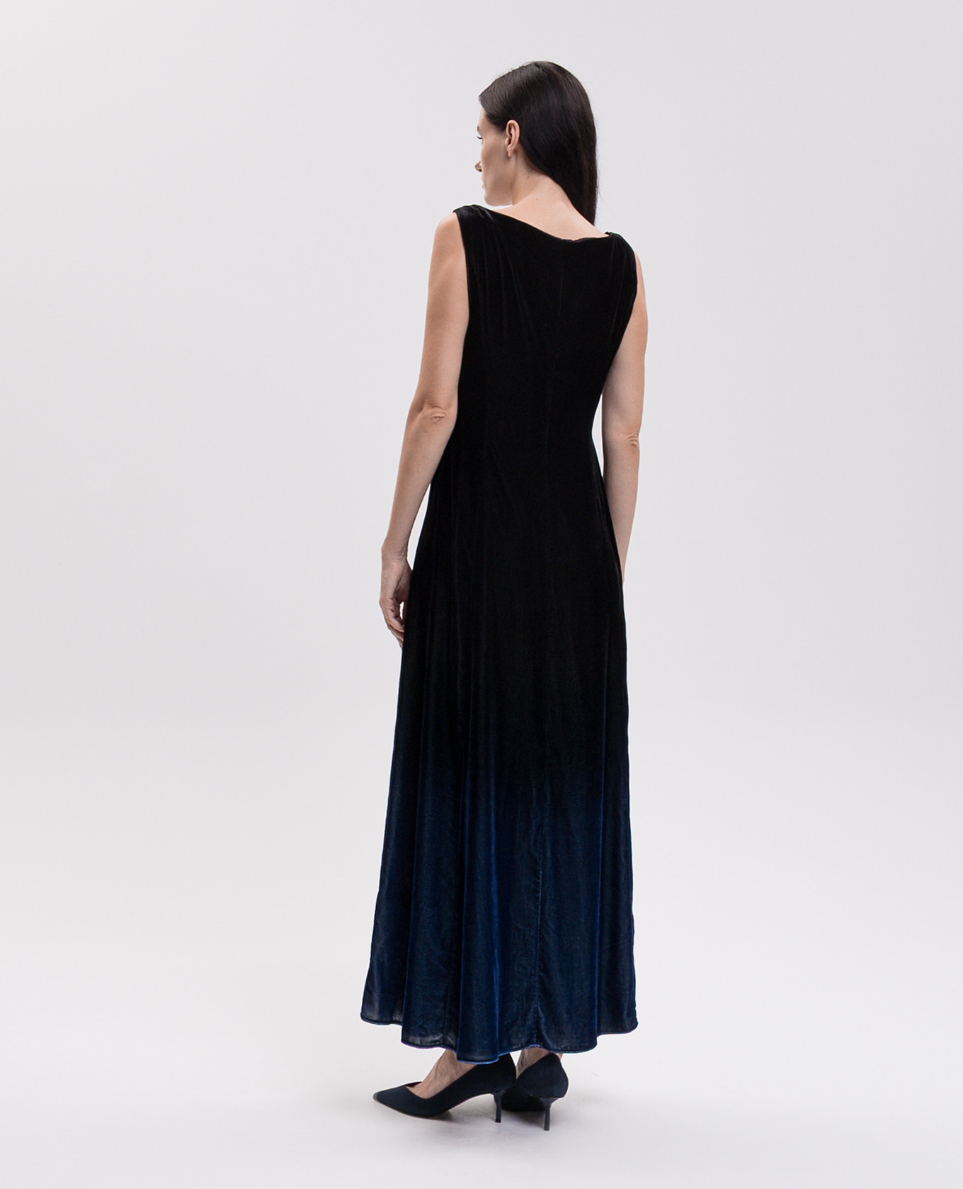 Andra black velour dress Momoni 3