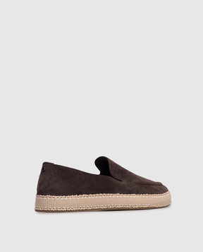 Canali Brown suede espadrilles RB01274462214E