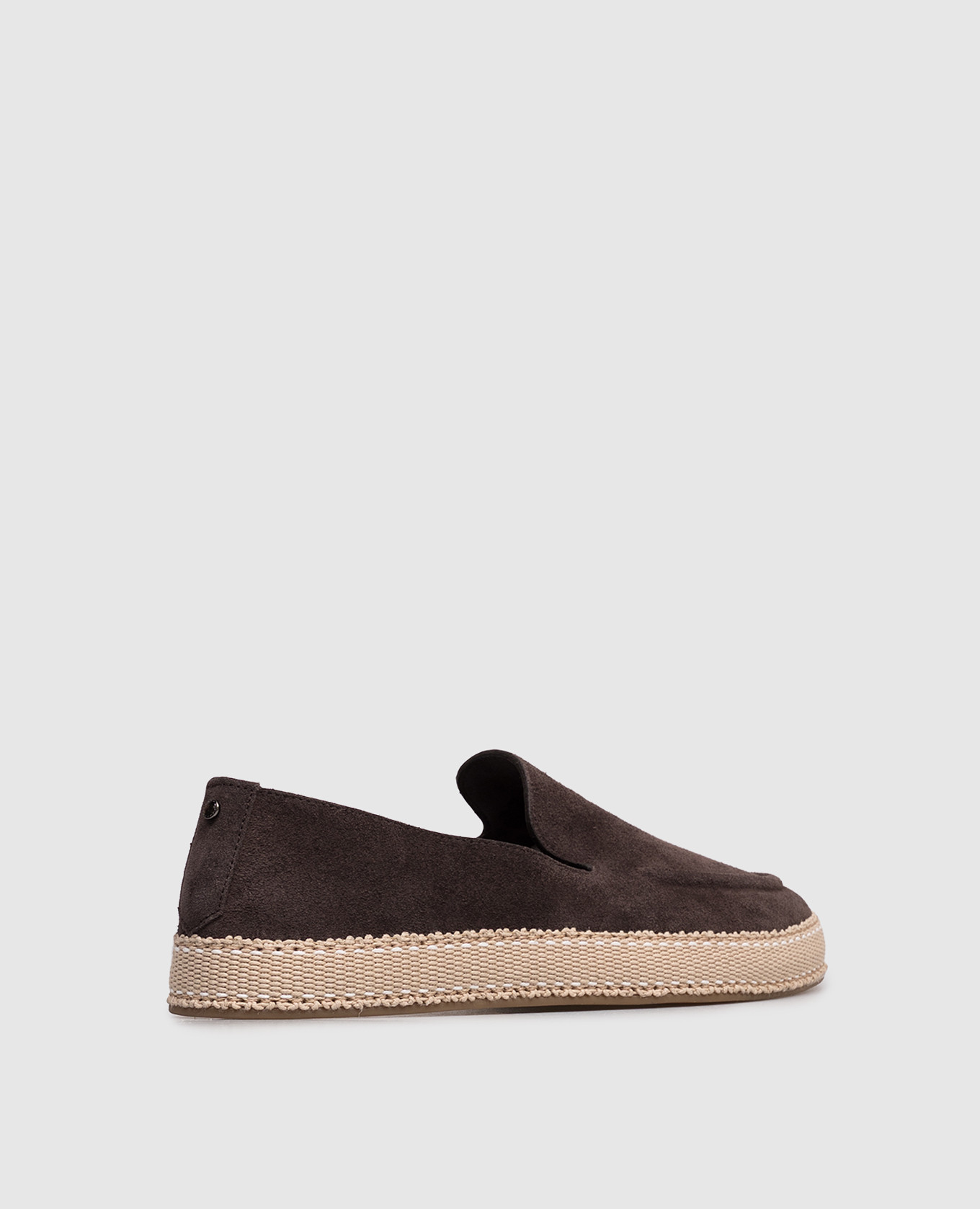 

Brown suede espadrilles Canali