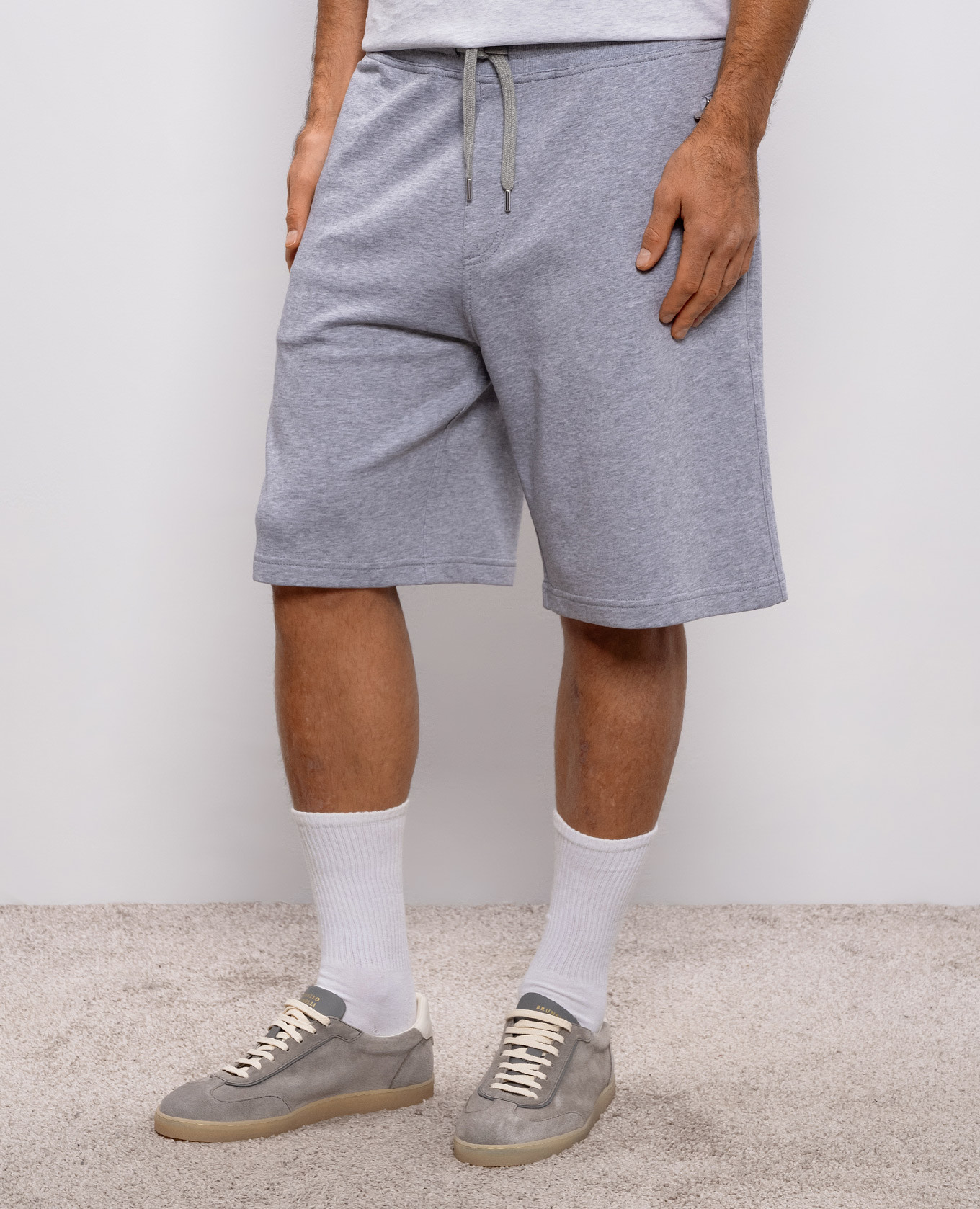 

Grey melange shorts Brunello Cucinelli