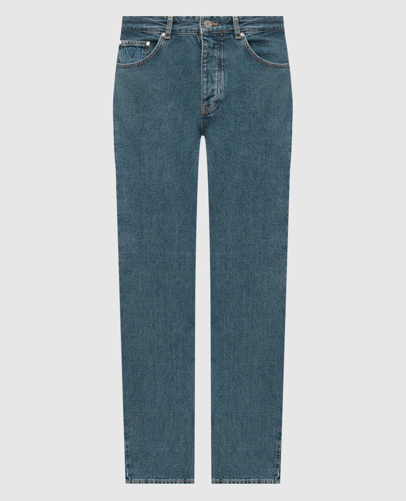 

Blue jeans with logo patch Trussardi