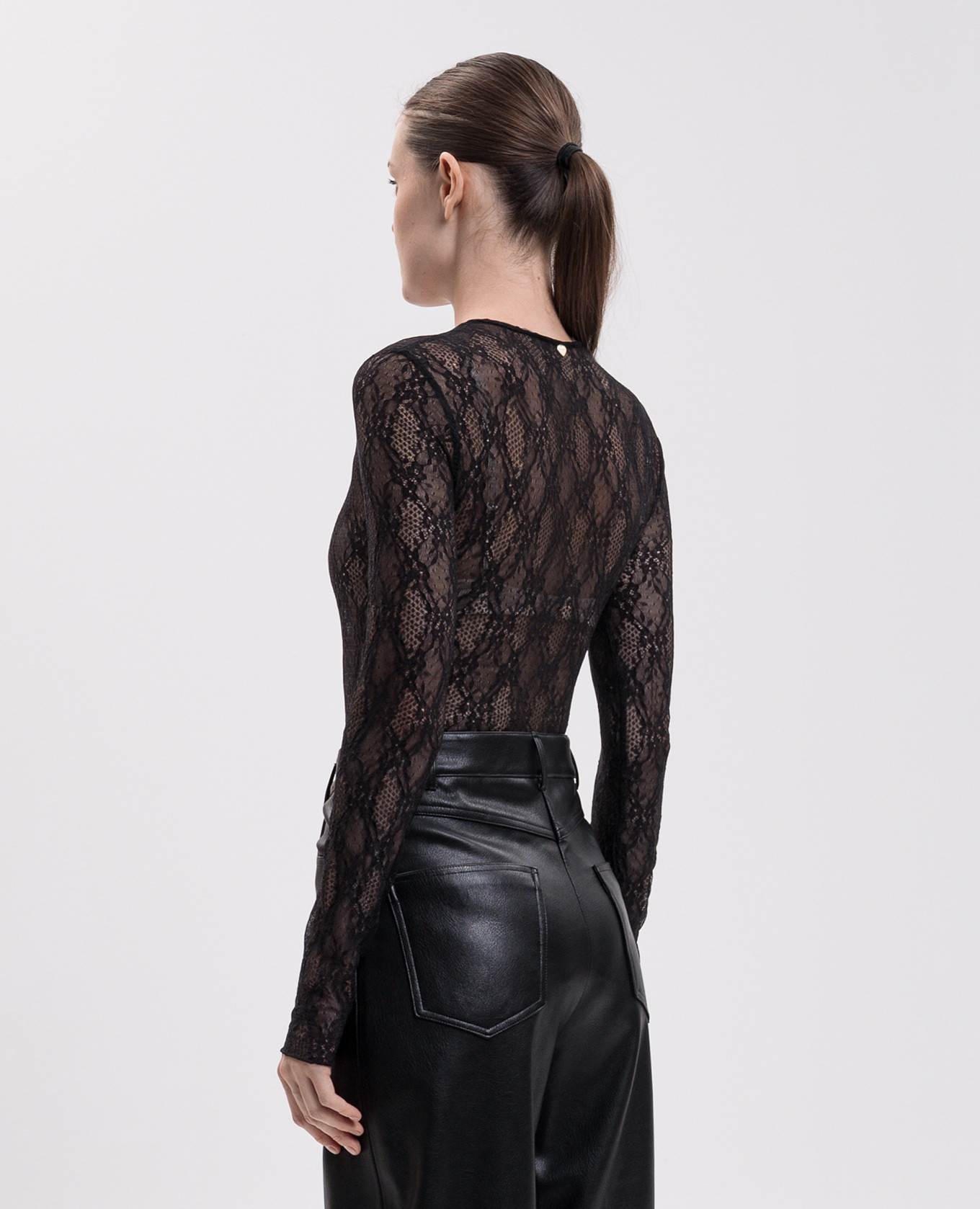 Black lace bodysuit Twinset 4
