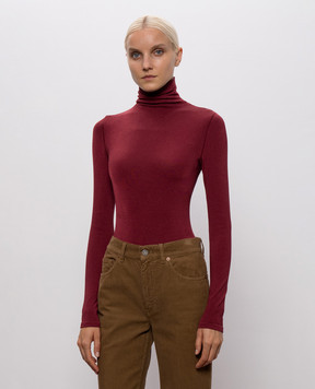 Wolford Burgundy bodysuit 75084