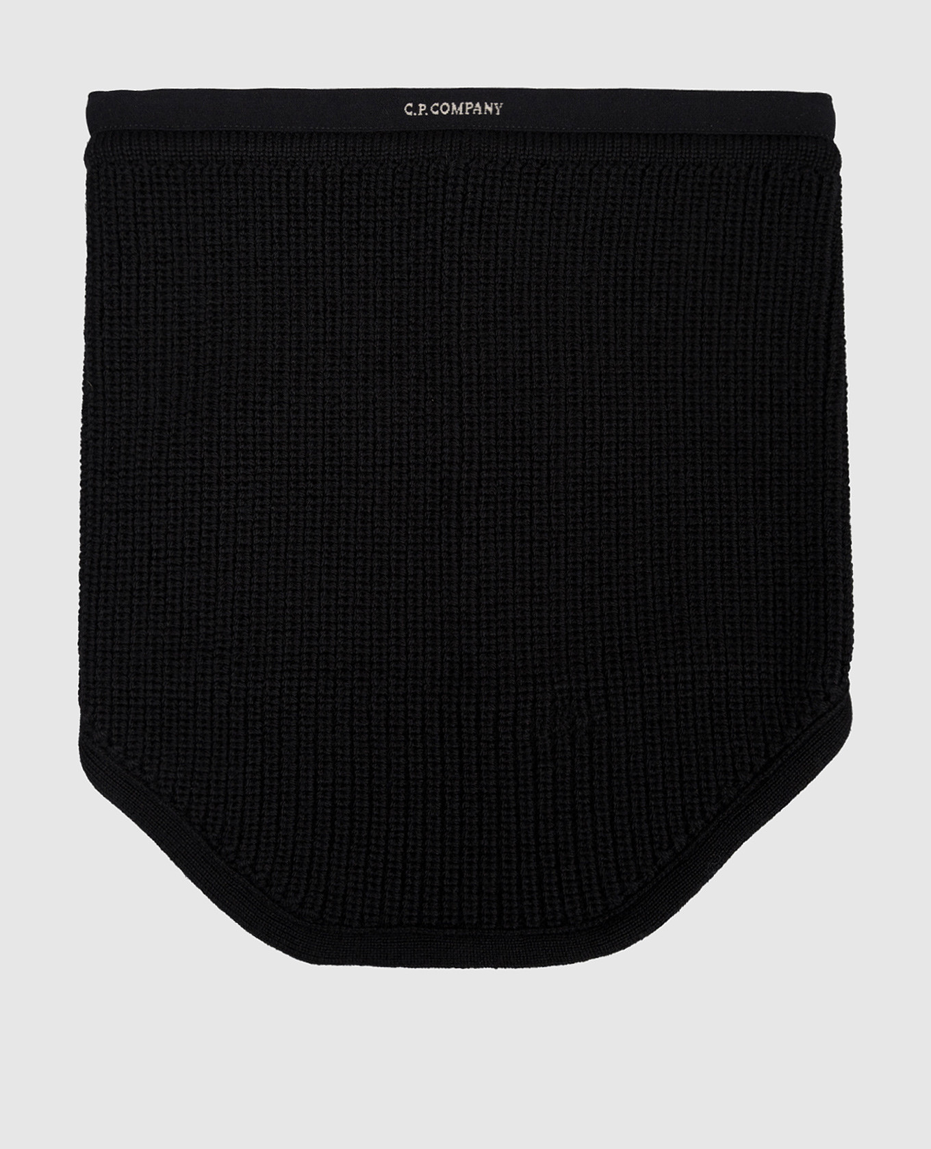 

Black wool buff with logo C.P. Company