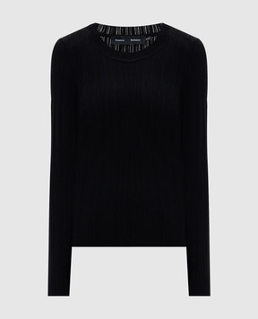 PROENZA SCHOULER Fedda black ribbed wool jumper R2617314KY415