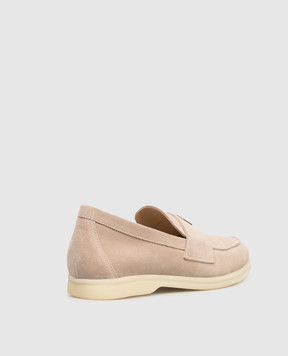 Babe Pay Pls Beige suede loafers 218108ZA