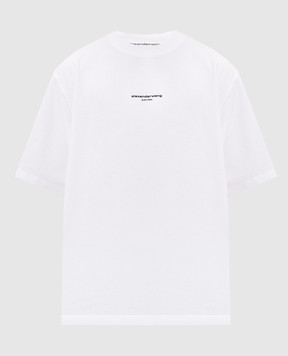 Alexander Wang White T-shirt with logo embroidery UCC3261905