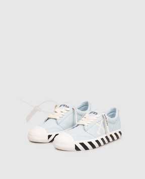 Off-White Blue Vulcanized Undercut Sneakers OWIA28QS26FAB001