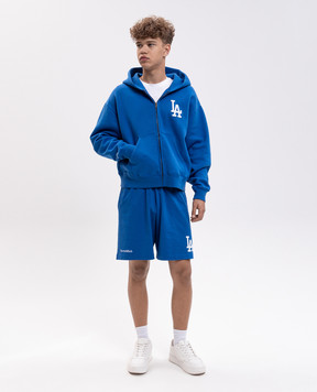 Sporty & Rich Dodgers Serif Blue Shorts SH039714669BL120