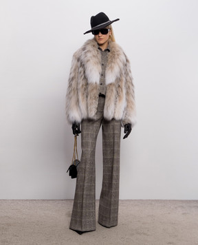Rindi Beige lynx fur coat 046LI025