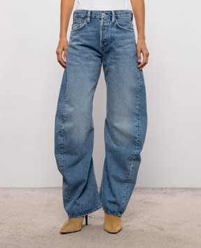 AGOLDE Blue jeans with a worn effect A3491765
