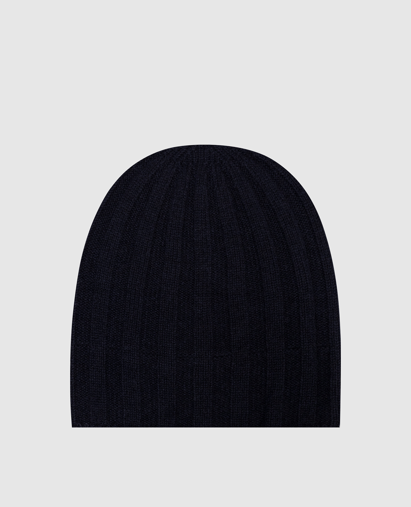 

Blue ribbed cashmere hat Pini Parma