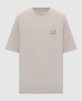 C.P. Company Grey T-shirt with logo print MTS135A005100W