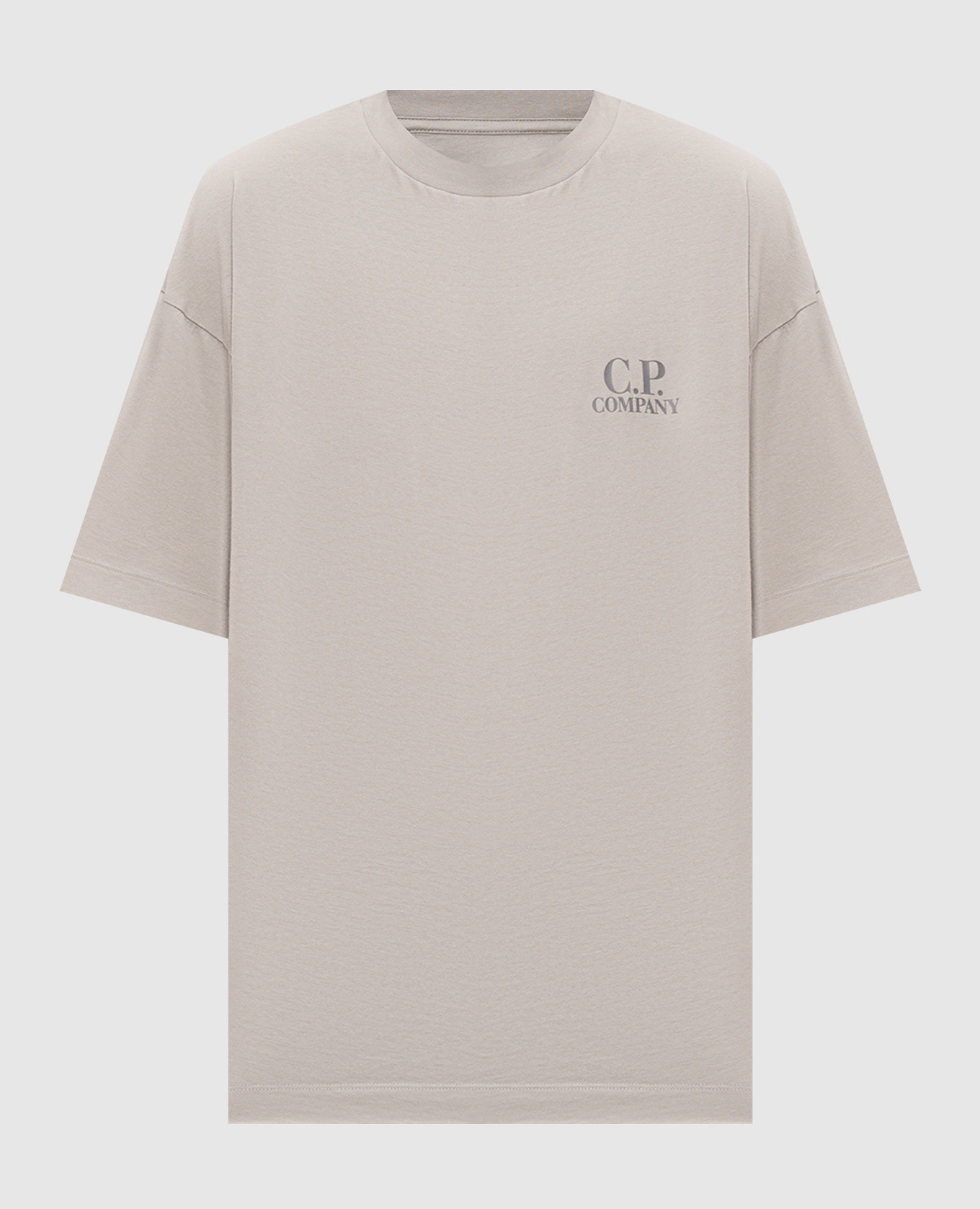 Grey T-shirt with logo print