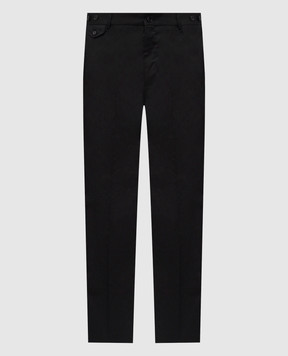 Dolce&Gabbana Black pants with logo GP19VTFUFJR