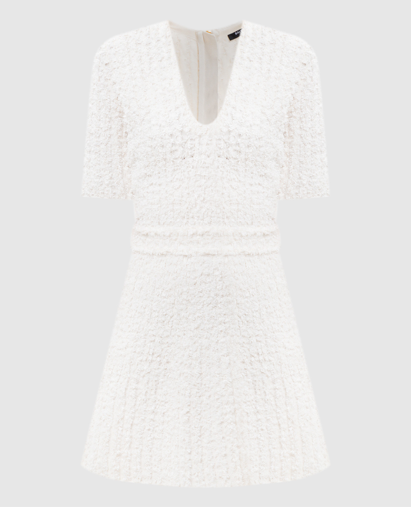 Ivory tweed dress
