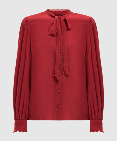 Red blouse
