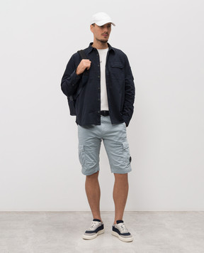 C.P. Company Blue shirt with patch MSH706A110143G