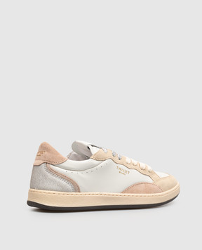 Twinset Leather sneakers with logo print 262TCP098