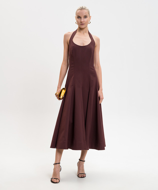 Simkhai - Burgundy midi dress Melissa 1261220HC - shop with Denmark delivery at Symbol Simkhai - Burgundy midi dress Melissa 1261220HC - shop with Denmark delivery at Symbol